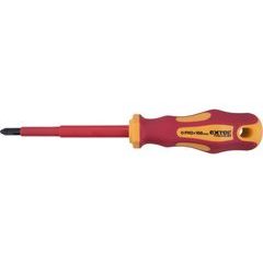EXTOL PREMIUM šroubovák elektrikářský, PH2x100mm, VDE, CrV, 53082