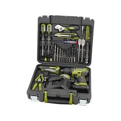 EXTOL CRAFT vrtací šroubovák aku, BRUSHLESS, 12V Li-ion s nářadím, sada 46ks, 422801