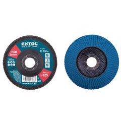 EXTOL INDUSTRIAL kotouč lamelový šikmý zirkonový, O 125mm, P60, 8803426