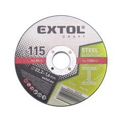 EXTOL CRAFT kotouče řezné na kov, 5ks, O 115x1,6x22,2mm, 106910