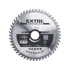 EXTOL PREMIUM kotouč pilový s SK plátky, O 184x3,0x30mm, 50T, 8803222