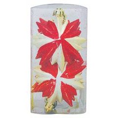 Ozdoba MagicHome, 8x9,5cm, 6dílná, červeno-zlatá