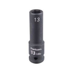 FORTUM hlavice nástrčná rázová 1/2", 13mm, L 78mm, CrMoV, 4703213