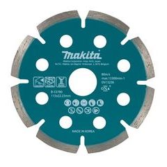 Makita B-53780 - kotouč řezný diamantový 115x1.6x22.23mm pro aku úhlové brusky
