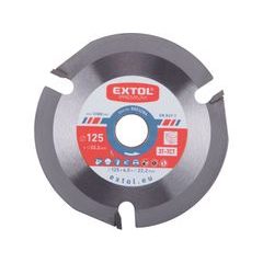 EXTOL PREMIUM kotouč řezný/frézovací s SK plátky, O125x4,0x22,2mm, 3T, 8803284