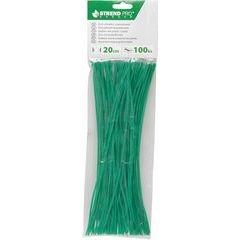 Vazací drát zahradní plastovaný krácený GardenTwist Pvc 0,4x3,0/200mm, 100ks