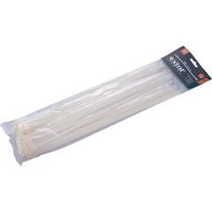 EXTOL PREMIUM pásky stahovací na kabely bílé, 380x7,6mm, 50ks, nylon PA66, 8856120