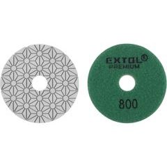 EXTOL PREMIUM kotouč diamantový leštící na obklady, O100mm, P800, suchý zip, 8803097