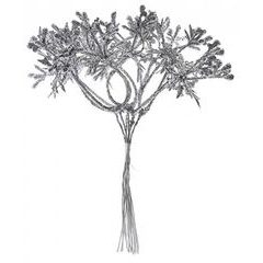 Větvička MagicHome stříbrná, 15cm