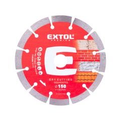 EXTOL PREMIUM kotouč diamantový řezný segmentový - suché řezání, O 150x22,2x2mm, 8803013