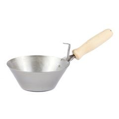 Naběračka zednická fanka ocel, dřevěná rukojeť, 21cm