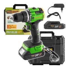 Aku vrtací šroubovák 80Nm Procraft PA18LiH | PA18LiH-1B-C Procraft