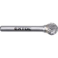 EXTOL INDUSTRIAL fréza karbidová, kulová, pr.12mm/stopka 6mm,sek střední (double-cut), 8703735