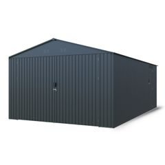 Riwall PRO RMCG 20x13 Anthracite kovová garáž 3,8 x 6 m se sedlovou střechou Antracit