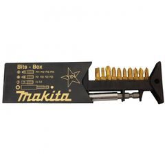 Makita P-49046 - sada bitů 1/4" TiN 11 ks v plastové krabičce