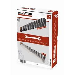 Kreator KRT500003 Sada oboustranných otevřených klíčů 6-32mm - 12ks