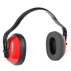 Mušlový chránič sluchu 25dB B003, SNR25, červený