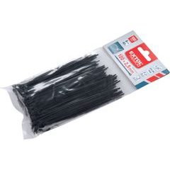 EXTOL PREMIUM pásky stahovací na kabely černé, 100x2,5mm, 100ks, nylon PA66, 8856152