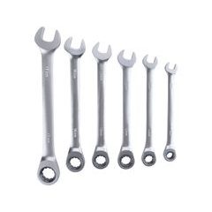 Total Klíče ráčnové očkoploché, sada 6ks, 8-17mm, industrial, THT102RK566