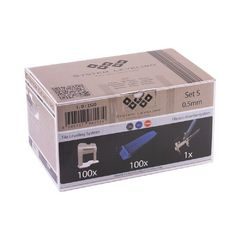 Nivelační sada Leveling 0,5mm, 100ks spona + 100ks klínek + kleště