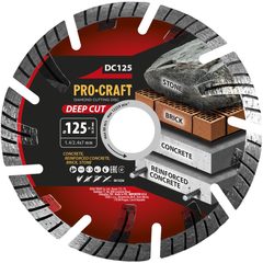 Diamantový řezný kotouč Deep Cut Procraft DC125 | DC125 Procraft