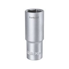 FORTUM hlavice nástrčná prodloužená 1/2", 22mm, L 77mm, 4700522