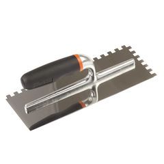 Hladítko nerez 28x12cm, zub 12mm, černé