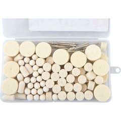 EXTOL CRAFT 903760 kotouče plstěné leštící, sada 120ks, 903760