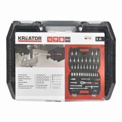 Kreator KRTH30110 Gola sada 1/4" 46ks v kufru