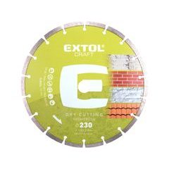 EXTOL CRAFT kotouč diamantový řezný segmentový - suché řezání, O 230x22,2x2,8mm, 108815