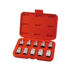 EXTOL PREMIUM hlavice nástrčné vnitřní TORX, sada 10ks, 1/2", CrV/S2, 8818128