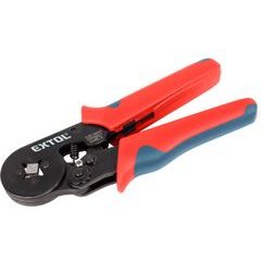 EXTOL PREMIUM kleště lisovací/krimpovací na dutinkové konektory čtyřhran, 0,25-10mm2, 8831132