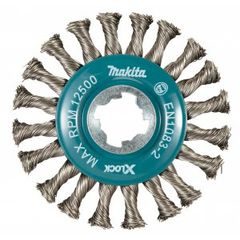 Makita D-73352 - kotoučový kartáč z nerezového drátu-splétaný drát průměr 0,5mm X-LOCK 115mm