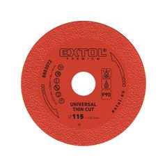 EXTOL PREMIUM kotouč diamantový řezný EXTRA tenký, 115x22,2x1,2mm, 8803072