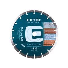 EXTOL INDUSTRIAL kotouč diamantový řezný segmentový Grab Cut, suché řezání, O 230x22,2x2,8mm, 8703035