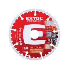 EXTOL PREMIUM kotouč řezný diamantový MULTI univerzální, O125x22,2x2,2mm, 8803001