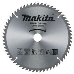 Makita D-65383 - kotouč pilový dřevo TCT 260x2.6x30mm 60Z STOP