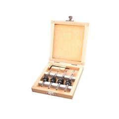 EXTOL CRAFT vrtáky do dřeva s dorazem, sada 4ks, O 3-4-5-6mm, délka 76-94mm, 20206