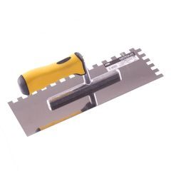 Hladítko nerez 28x12cm, zub 12mm, PVC rukojeť