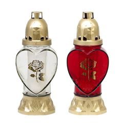 Kahan Rose, pozlacené sklo, mix vzorů, 25,5cm, 28h