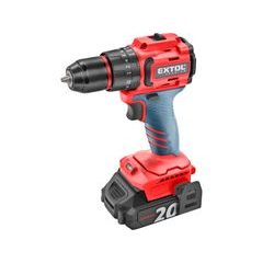 EXTOL PREMIUM vrtací šroubovák aku s příklepem SHARE20V, BRUSHLESS, 2Ah, 8891808