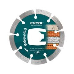 EXTOL INDUSTRIAL kotouč diamantový řezný segmentový Grab Cut, suché řezání, O 115x22,2x2mm, 8703031