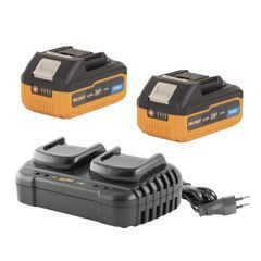 Sada dvě baterie 20V 4Ah Procraft 20/4 Turbo a nabíječka na dvě baterie 20/2 | S20-4TURBO/20-2 Procraft