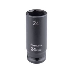 FORTUM hlavice nástrčná rázová 1/2", 24mm, L 78mm, CrMoV, 4703224