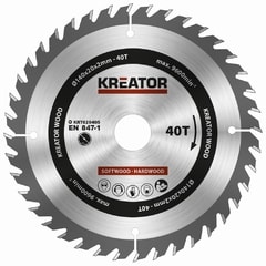 Kreator KRT020405 Pilový kotouč na dřevo 140mm, 40T