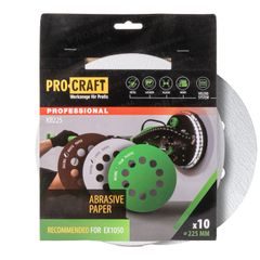Brusný papír 10 ks. Procraft КB225.120 | KB225.120 Procraft