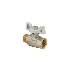 Kulový kohout motýl, bílý, KR.218.W 1/2"FM | KR.218.W 1/2"FM Procraft