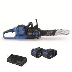 Scheppach BC-CS355DUO-X-SET XL2 2x20 V IXES aku řetězová pila + 2x 4Ah baterie + duální nabíječka 4,5 A