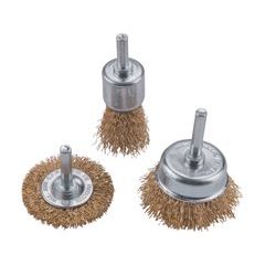 EXTOL CRAFT kartáče pomosazené, sada 3ks, O 25-50-50mm, 1832