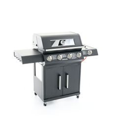 Riwall PRO RGG 41 EXL luxusní plynový gril 17 kW se čtyřmi hořáky a bočním vařičem